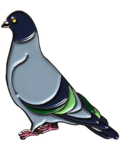 Make Heads Turn Enamel Pin Pigeon - Blue