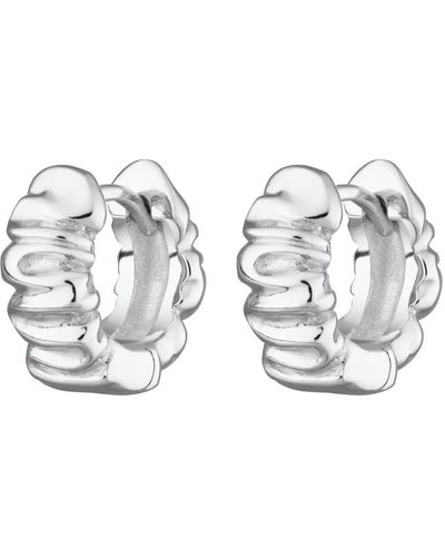 Scream Pretty Scrunchie huggie Earrings - Metallic