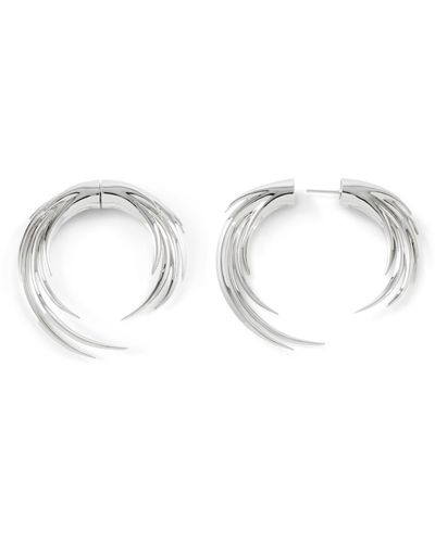 Kasun Flames Of Pyre Hoop Earrings - Metallic