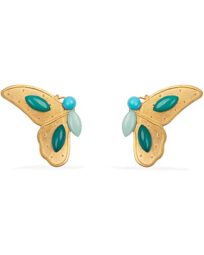 Pats Jewelry Butterfly Earring - Blue