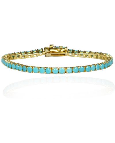 Ep Designs Turquoise Tennis Bracelet - Multicolour