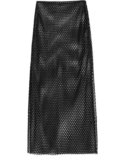 Audrey Vallens Venus Sequin Net Skirt - Black
