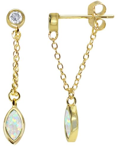 KAMARIA Opal Earrings - White