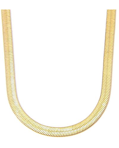 The Essential Jewels Gold Filled Herringbone Chain - Metallic