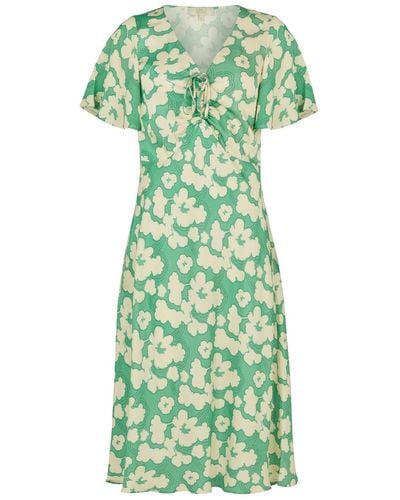 Mirla Beane Dahlia Dress Floral - Green