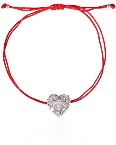 Ep Designs Heart Lucky Bracelet - Red