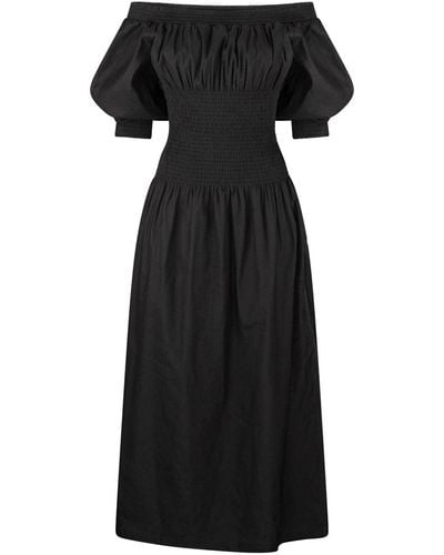 dref by d Sydney Linen Dress - Black