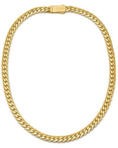 Northskull Flat Curb Chain Necklace In - Metallic