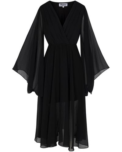 Meghan Fabulous Sunset Midi Dress - Black