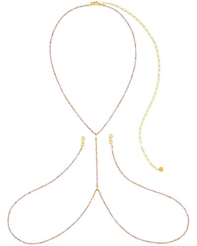 Bonjouk Studio On Fire Body Chain - White