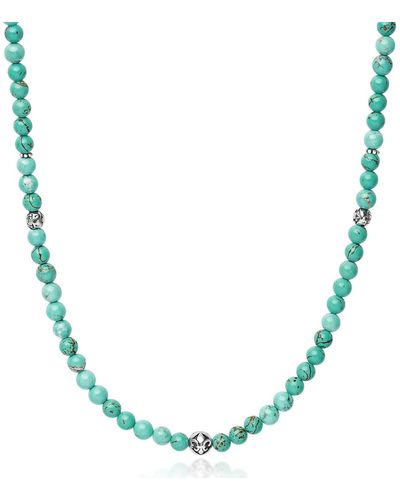 Nialaya Beaded Necklace With Turquoise & - Blue