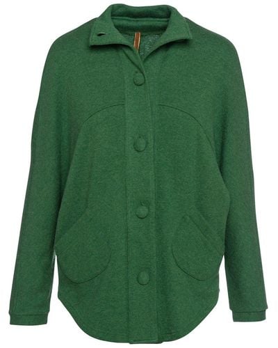 Conquista Raglan Sleeve Jacket In - Green