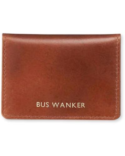 VIDA VIDA Tan Leather Card Holder - Brown