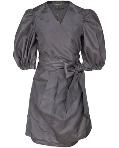 Le Réussi Lusso Wrap Dress - Gray