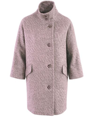 VIKIGLOW Gisele Pink Short Coat - Purple