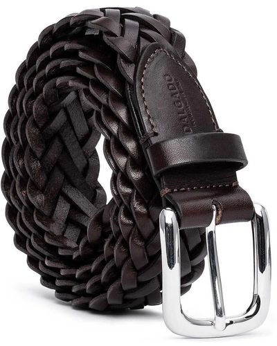 Dalgado Hand-braided Leather Belt Leonardo - Black