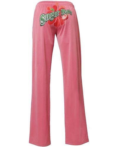 Elsie & Fred Sugar Baby Hot Pink Retro Tracksuit Lounge Trousers
