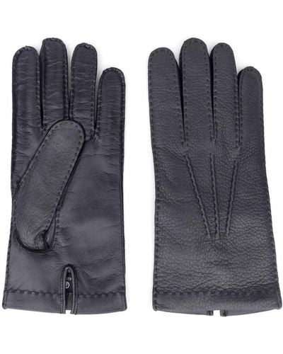 Dalgado Handmade Deerskin Touch Gloves Emanuele - Blue
