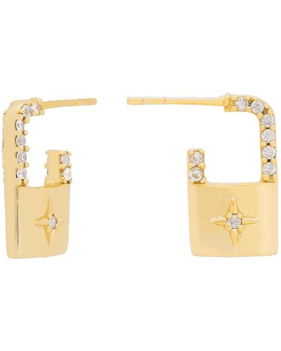 Lavani Jewels Goldplated Bianca Earrings - White