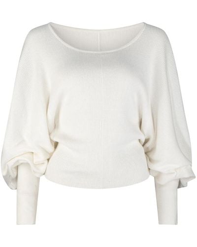 dref by d Barcelona Cashmere Blend Sweater - White