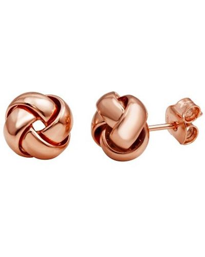Cosanuova Love Knot Earrings In Rose Tone - Multicolour