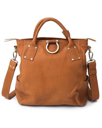 Sapahn Chloe Convertible Backpack & Crossbody Bag - Brown