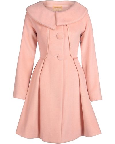 Santinni Limited Edition 'pillow Talk' Italian Cashmere & Wool Dress Coat In Rosa - Pink