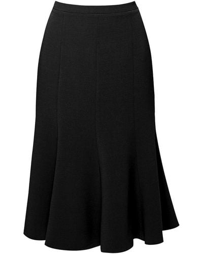 Rumour London Lucy Wool Midi Skirt In - Black