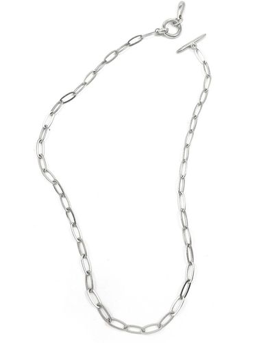Biko Jewellery Fine Chainlink Collar - Metallic