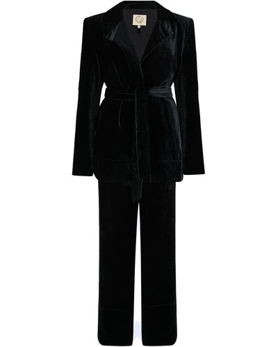 Planet Loving Company New Velvet All-day Suit - Black
