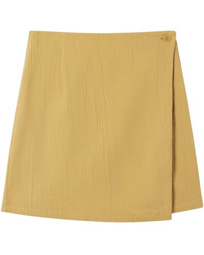 Thinking Mu Yellow Milena Skirt - Natural