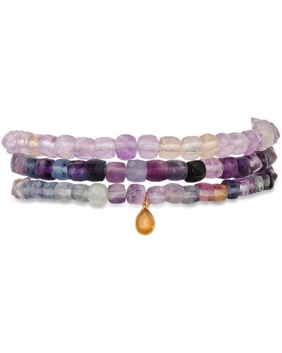 Soul Journey Jewelry Clear Thoughts Ametrine Bracelets - Purple