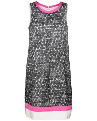 Conquista A-line Sleeveless Print Dress - Multicolour