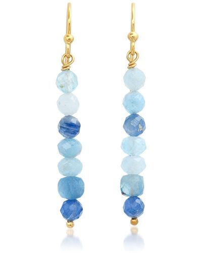 Soul Journey Jewelry Aqua Marine Earrings - Blue