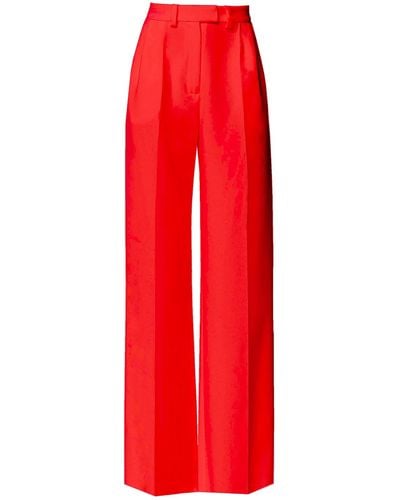 Angelika Jozefczyk Sanremo High-rise Wide-leg Suit Trousers - Red