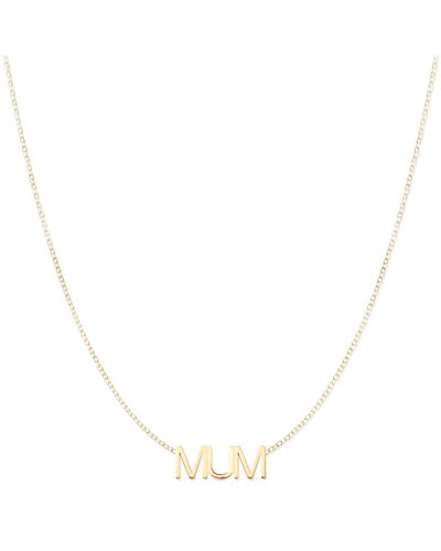 Maya Brenner Mum Necklace - Metallic