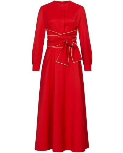 Marianna Déri Wool-blend Maxi Dress - Red