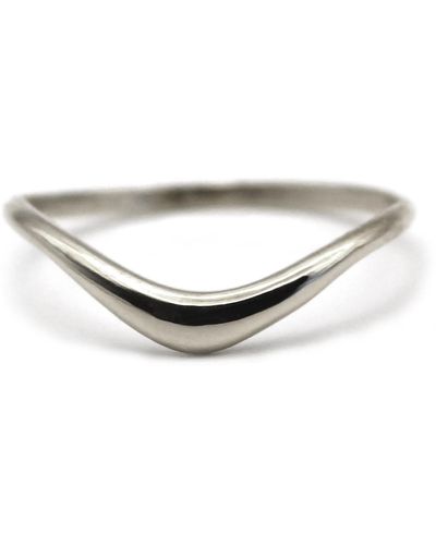 VicStoneNYC Fine Jewelry Soft Curve Gold Ring - Metallic
