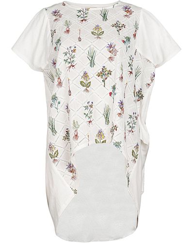Em & Shi Healing Herbs Oversize T-shirt - White