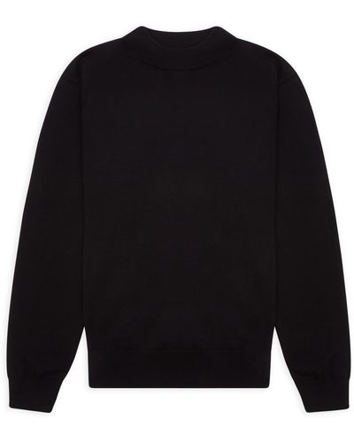 Burrows and Hare Mock Turtle Neck - Black
