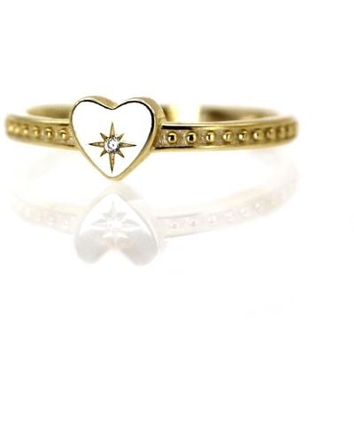 VicStoneNYC Fine Jewelry Northern Star Love Ring - Metallic