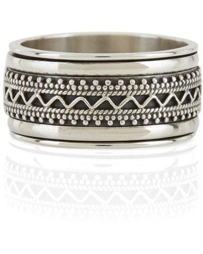 Charlotte's Web Jewellery Jaipur Explorer Spinning Ring - White