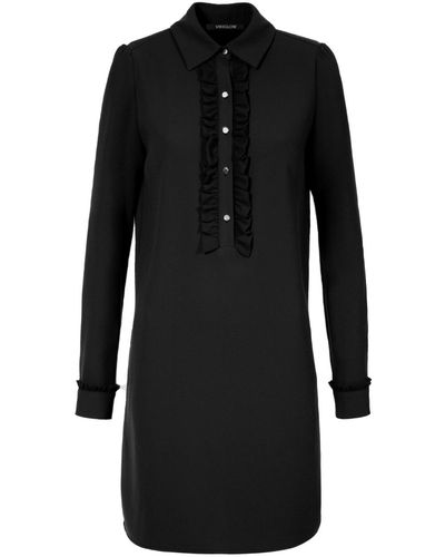 VIKIGLOW twiggy Shirt Mini Dress - Black
