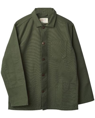 Uskees Canvas Buttoned Overshirt - Green