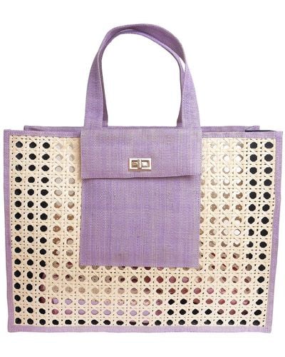 Soli & Sun The Christy Shopper Bag Lilac - Purple