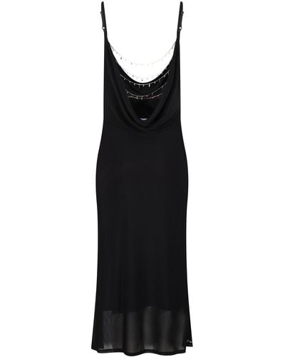 Storm Label Saint Embellished Midi Dress - Black