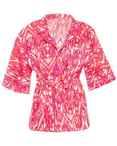 Movom Santo Pajama Style Shirt - Pink