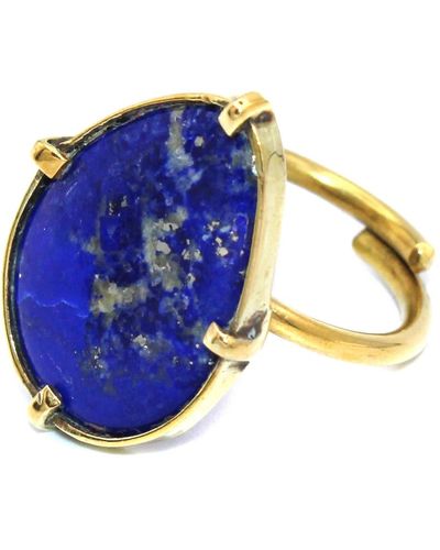 Lala Salama The Lapis Lazuli Oval Ring - Blue