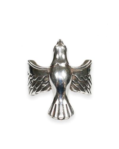 Serge Denimes Silver Dove Ring - Metallic