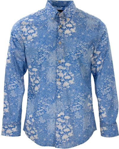 lords of harlech Morris Paisley Floral - Blue